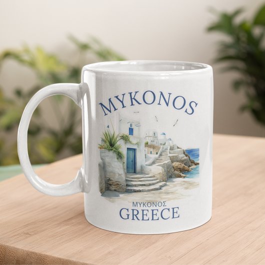 Mediterranean Dream: Mykonos in Art Koffiemok