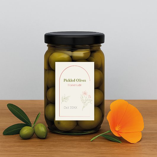 Mediterranean & Elegant Voedselcontainer Etiket