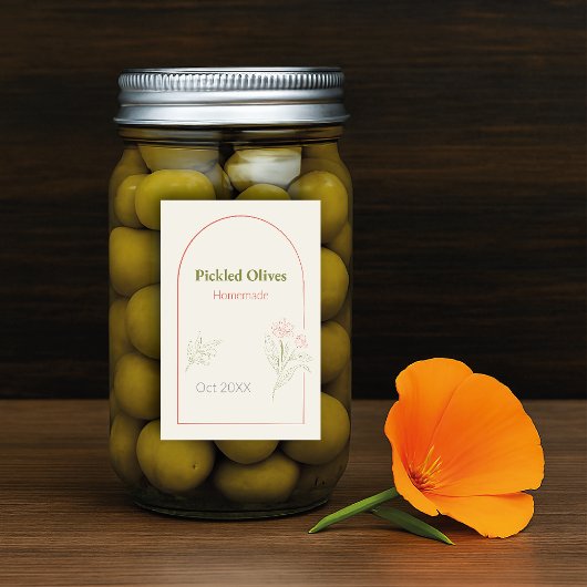 Mediterranean & Elegant Voedselcontainer Etiket