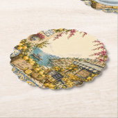 Mediterranean Escape | Citroenmarkt Decor Kartonnen Onderzetters (Gekanteld)