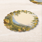Mediterranean Escape | Citroenmarkt Decor Kartonnen Onderzetters (Gekanteld)