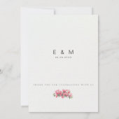 Mediterranean / European Destination Wedding  Kaart (Achterkant)