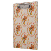 Mediterranean floral wreath pattern warm orange fl klembord (Links)