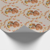 Mediterranean floral wreath pattern warm orange le cadeaupapier (Hoek)