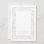 Mediterranean Hand Painted Blue White Wedding Kaart (Achterkant)