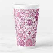 Mediterranean hues/ Azulejo tiles Latte Mok (Voorkant)