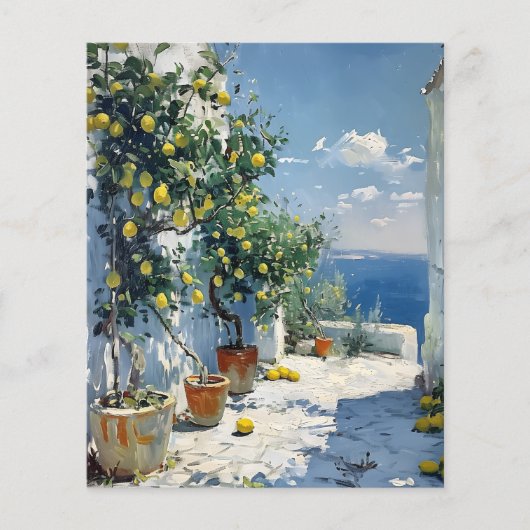 Mediterranean Impressionism with Lemons Flyer (Voorkant)