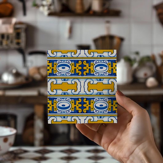 Mediterranean Inspired Gift Traditional Azulejo Tegeltje