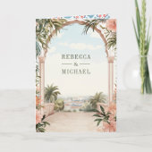 Mediterranean Italian Amalfi Coast QR Code Wedding (Voorkant)