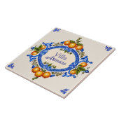 Mediterranean Italian House Sign – Villa Arancia Tegeltje (Zijkant)