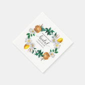 Mediterranean Italy Blue Tiles Bridal Shower  Servet (Hoek)