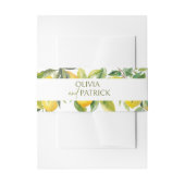 Mediterranean Italy Greece Lemon Vibrant Wedding Uitnodigingen Wikkel (Voorkant Voorbeeld)