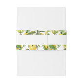 Mediterranean Italy Greece Lemon Vibrant Wedding Uitnodigingen Wikkel (Achterkant Voorbeeld)