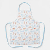 Mediterranean Kitchen Culinary Pattern Chef Apron Schort (Voorkant)