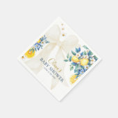 Mediterranean Lemon Amalfi Citrus Baby Shower  Servet (Hoek)