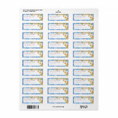Mediterranean Lemon Amalfi Coast Baby Shower Etiket (Full Sheet)