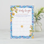 Mediterranean Lemon Amalfi Coast Baby Shower Kaart (Staand voorkant)