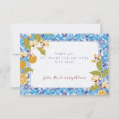 Mediterranean Lemon Amalfi Coast Baby Shower Kaart (Achterkant)