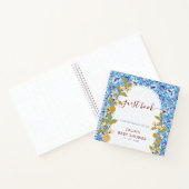 Mediterranean Lemon Amalfi Coast Baby Shower Notitieboek (Binnen)