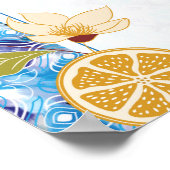 Mediterranean Lemon Amalfi Coast Baby Shower Poster (Hoek)