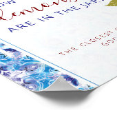 Mediterranean Lemon Amalfi Coast Baby Shower Poster (Hoek)