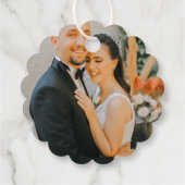 Mediterranean Lemon and Blue Wedding Bedankjes Labels (Achterkant)