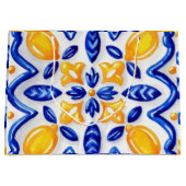 Mediterranean Lemon Blossom Ceramic Hand Painted Groot Cadeauzakje (Voorkant)