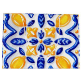 Mediterranean Lemon Blossom Ceramic Hand Painted Groot Cadeauzakje (Achterkant)