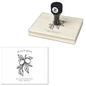 Mediterranean Lemon Botanical Kitchen Rubber Stamp Rubberstempel (Gestempeld)