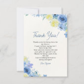 Mediterranean Lemon Bridal Party Bedankkaart (Voorkant)