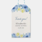 Mediterranean Lemon Bridal Shower Cadeaulabel (Voorkant)