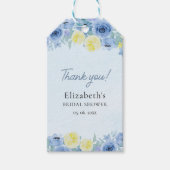Mediterranean Lemon Bridal Shower Cadeaulabel (Voorkant)