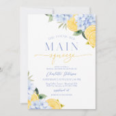 Mediterranean Lemon Bridal Shower Kaart (Voorkant)