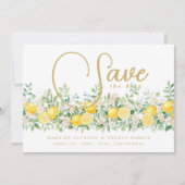 Mediterranean Lemon Garland Wedding TLW26 Save The Date (Voorkant)