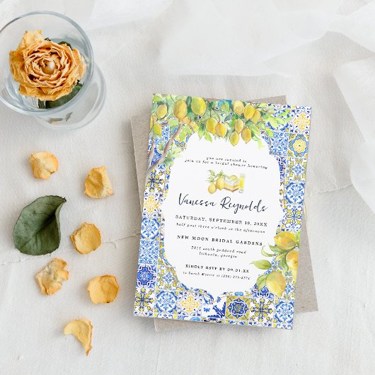 Mediterranean Lemon Tegel | Bruidsdouche Kaart