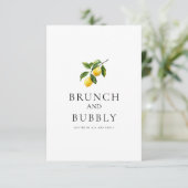 Mediterranean Lemon Tegel Vrijgezellenfeest Kaart (Staand voorkant)