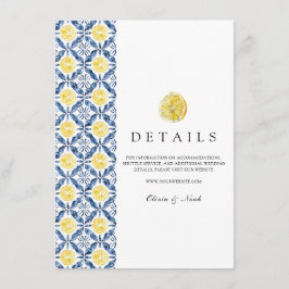 Mediterranean Lemon Tegels Details Informatiekaartje