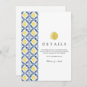 Mediterranean Lemon Tegels Details Informatiekaartje (Voorkant / Achterkant)