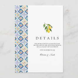 Mediterranean Lemon Tegels Details Informatiekaartje