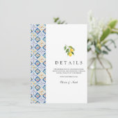 Mediterranean Lemon Tegels Details Informatiekaartje (Staand voorkant)