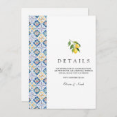 Mediterranean Lemon Tegels Details Informatiekaartje (Voorkant / Achterkant)