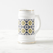 Mediterranean Lemon Tile Italian Talavera Bierpul (Voorkant rechts)