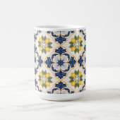 Mediterranean Lemon Tile Italian Talavera Koffiemok (Center)