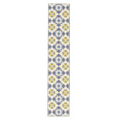 Mediterranean Lemon Tile Italian Talavera Medium Tafelloper (Voorkant)