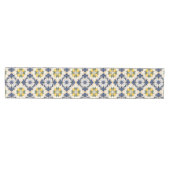 Mediterranean Lemon Tile Italian Talavera Medium Tafelloper (Horizontaal)