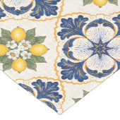 Mediterranean Lemon Tile Italian Talavera Medium Tafelloper (Hoek)