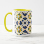 Mediterranean Lemon Tile Italian Talavera Mok (Links)