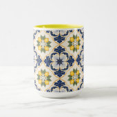 Mediterranean Lemon Tile Italian Talavera Mok (Midden)