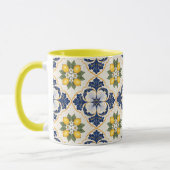 Mediterranean Lemon Tile Italian Talavera Mok (Links)