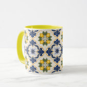 Mediterranean Lemon Tile Italian Talavera Mok (Voorkant links)